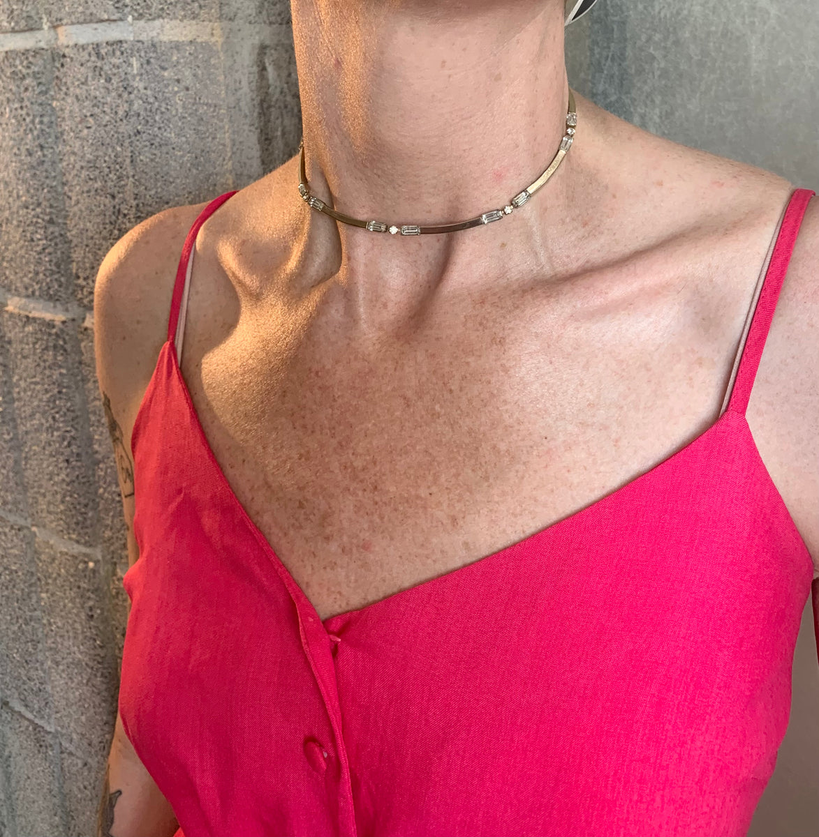 Castlemark rhinestone choker Mer•made jewelry by Keri Mosier