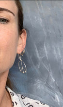 Load image into Gallery viewer, Peace out hoops (gold or silver)
