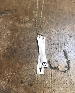 Initial/word/date  necklace