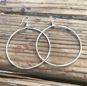Large hoops (gold or silver)