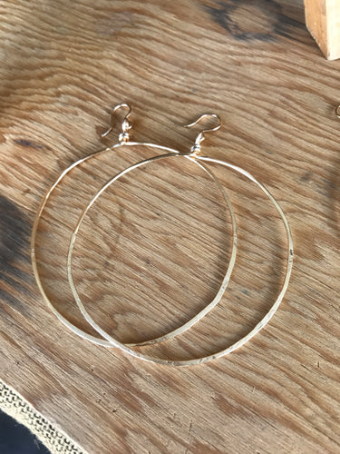 Large hoops (gold or silver)