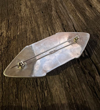 Load image into Gallery viewer, Onyx &amp; Amber Sterling Brooch