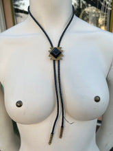 Load image into Gallery viewer, Onyx and brass bolo
