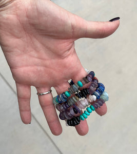 Multi-stone gradient bracelet
