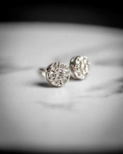 Load image into Gallery viewer, Stud 4 mm fourteen diamond cluster earrings