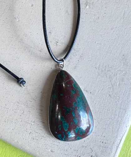 Chrysocolla pendant