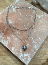 Load image into Gallery viewer, Puffy Disco heart convertible necklace
