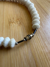 Load image into Gallery viewer, Graduated white sponge coral necklace