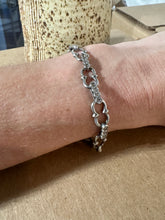 Load image into Gallery viewer, Sterling &amp; CZ chain bracelet