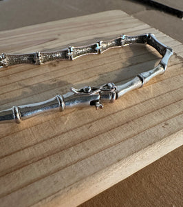 Sterling Bamboo link bracelet
