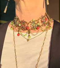 Load image into Gallery viewer, Sweet Romance Victorian revival statement necklace