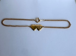 Avon double heart anklet/bracelet