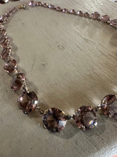 Load image into Gallery viewer, Antique, collet-set amethyst rivière Art Deco necklace (Anna Wintour)