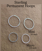 Load image into Gallery viewer, Permanent Hoops