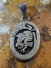 Load image into Gallery viewer, Calvin Peterson Navajo Eagle pendant