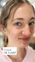 Load image into Gallery viewer, Hammered wire Nose ring