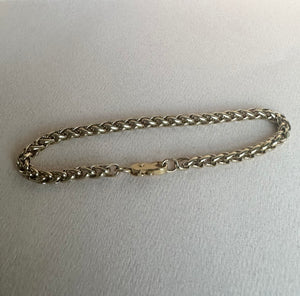 Braided rope Goldtone. Bracelet
