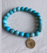 Load image into Gallery viewer, Turquoise magnesite with saguaro stamp