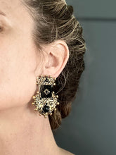 Load image into Gallery viewer, Jacky de G 80’s ornate heart earrings
