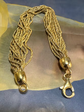 Load image into Gallery viewer, Multi strand gold rope chain bracelet
