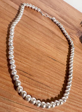 Load image into Gallery viewer, Silver Ball necklace