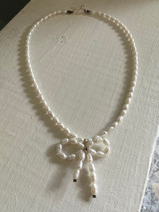 Pearl Bow necklace