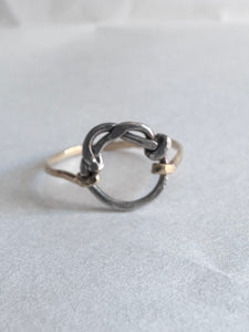 Circle Love Knot (mixed metal)