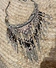 Load image into Gallery viewer, African beaded fringe necklace