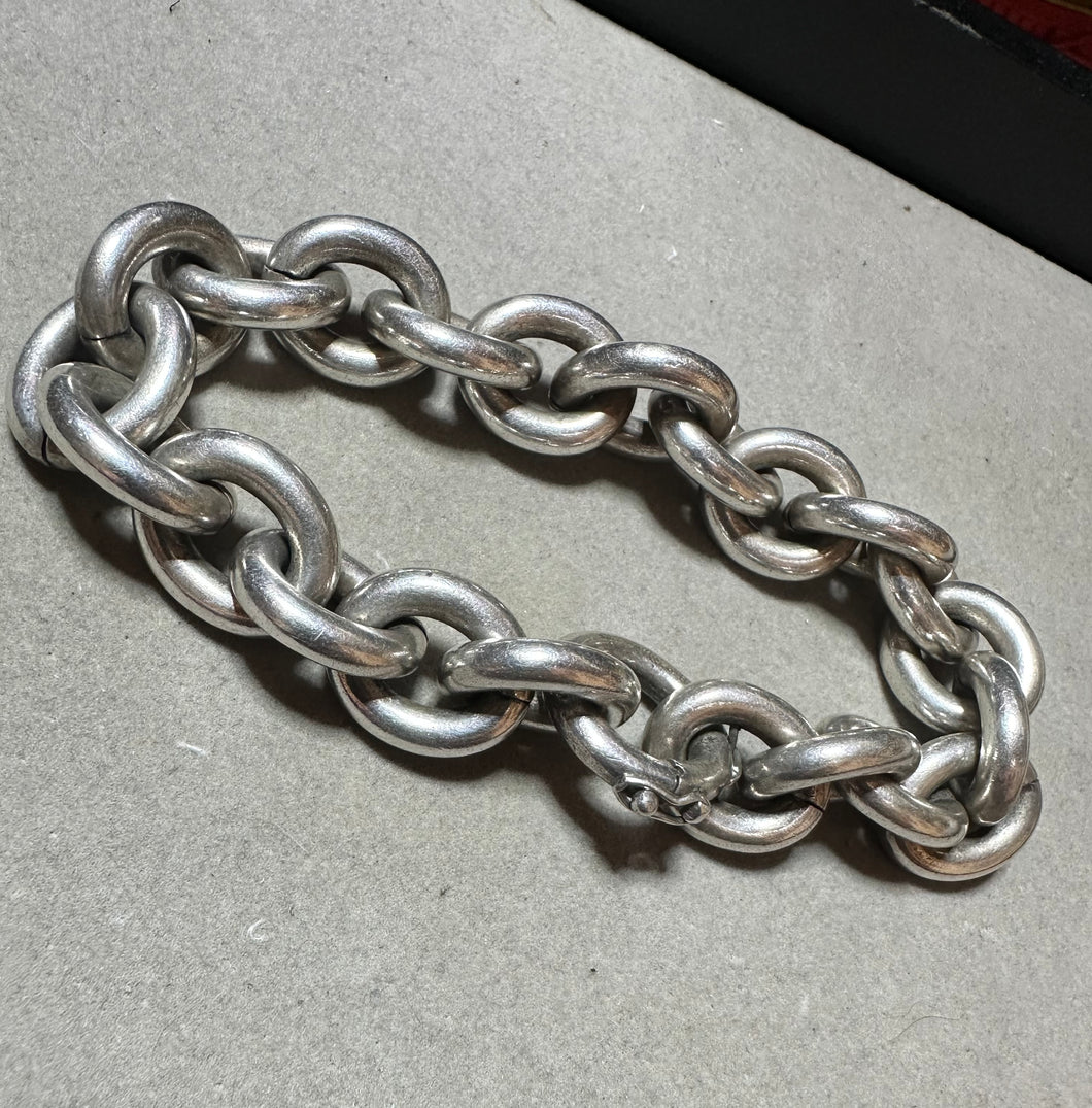 Cody heavy link sterling mens chain bracelet (121.05 grams)