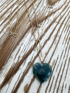 The Kate Moss Agate heart