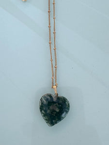 The Kate Moss Agate heart