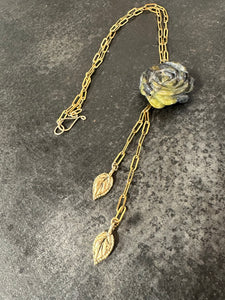 Carved flower faux-lo