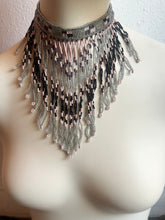 Load image into Gallery viewer, African beaded fringe necklace