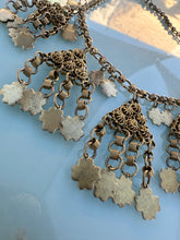 Load image into Gallery viewer, 1940’s brass statement boho necklace