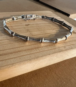 Sterling Bamboo link bracelet