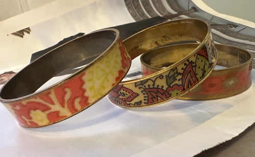 Two’s Company set of 3 brass bangles
