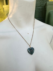 The Kate Moss Agate heart