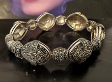 Load image into Gallery viewer, Marcasite &amp; sterling bracelet