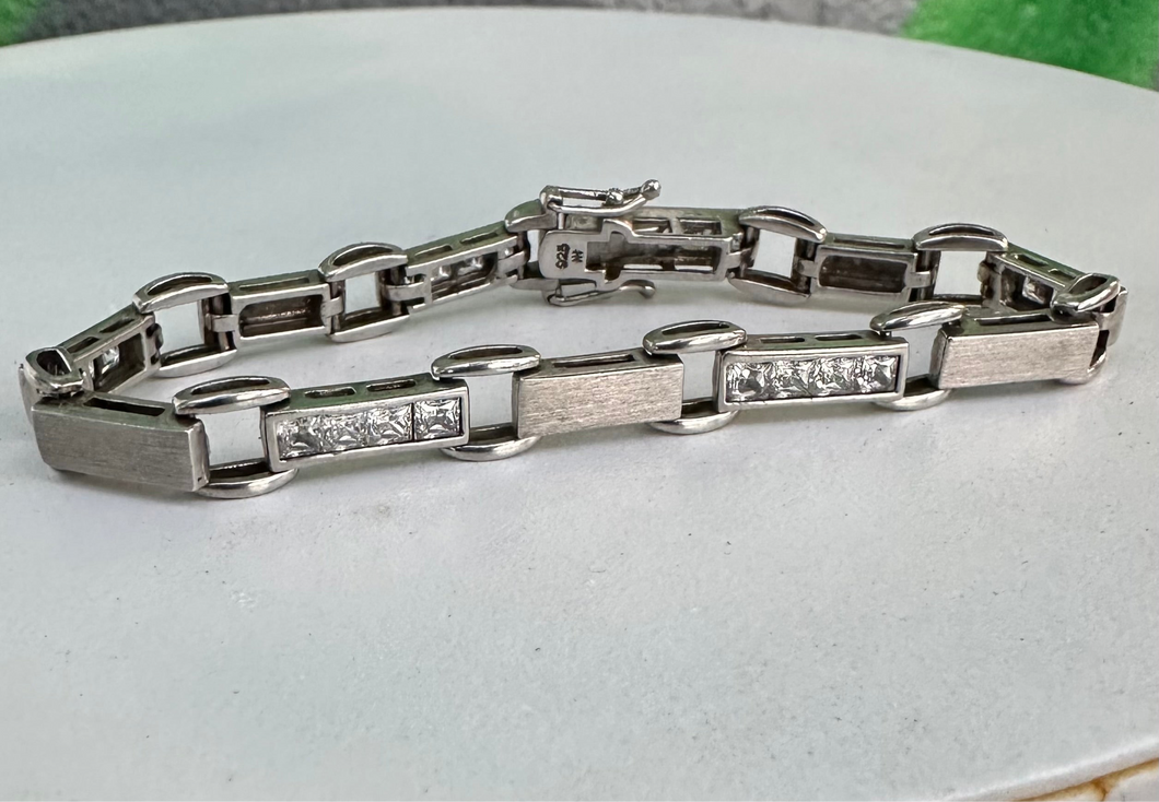 Sterling tennis bracelet