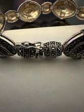 Load image into Gallery viewer, Marcasite &amp; sterling bracelet