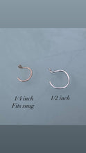 Load image into Gallery viewer, Hammered wire Nose ring