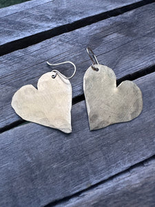 Solid hammered hearts