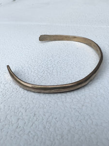 Hammered brass cuff