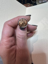 Load image into Gallery viewer, Copper coin ring (size 6)