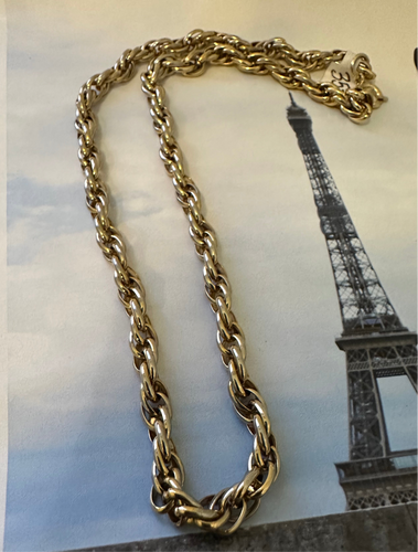 Monet gold rope chain