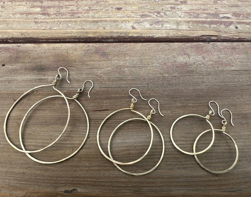 Brass Hoops (all sizes)