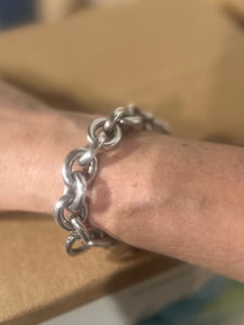Cody heavy link sterling mens chain bracelet (121.05 grams)