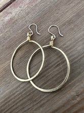 Load image into Gallery viewer, Brass Hoops (all sizes)