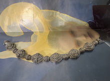 Load image into Gallery viewer, Marcasite &amp; sterling bracelet