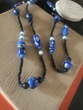 Load image into Gallery viewer, Murano style necklace with millefiori glass beads